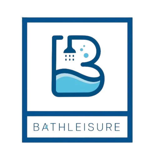 The sophisticated logo of Bathleisure, a high-end skincare and cosmetics company that sells opulent bath, body, and self-care items for skin that glows.